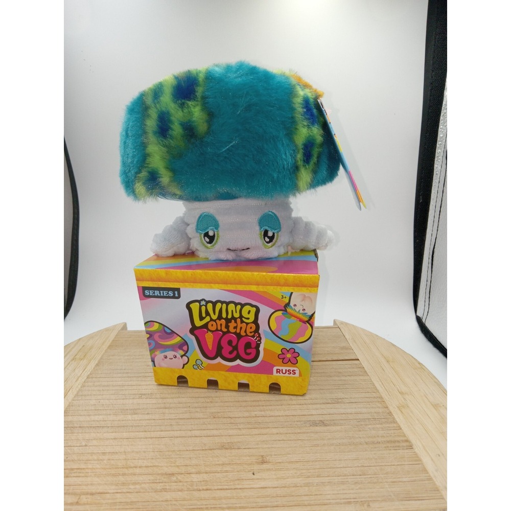Living On The Veg *JEREMY* #5 Mushroom Plush Russ Kellytoy Fun Guy Series 1 2022